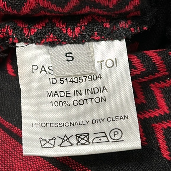 Dodo Bar Or Pass Tour Toi High Waist Black & Red Tassel Shorts Size Small - Picture 6 of 10